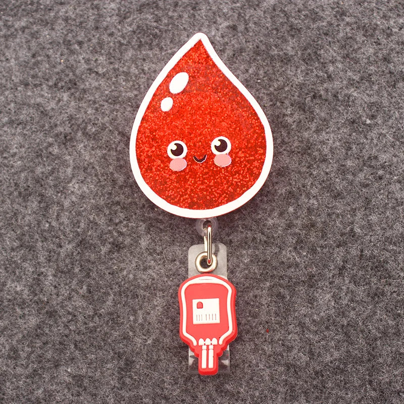 Shiny PVC Nurse Badge Reel