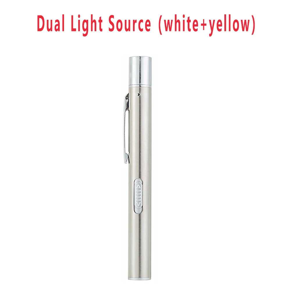 USB Rechargeable Medical Handy Pen Light Mini Nursing Flashlight LED Torch Lamp With Clip Pocket Led Flashlight LED Pocket Torch