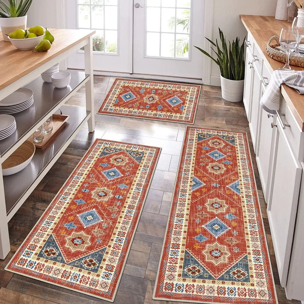 Piece Washable Kitchen Rug Set