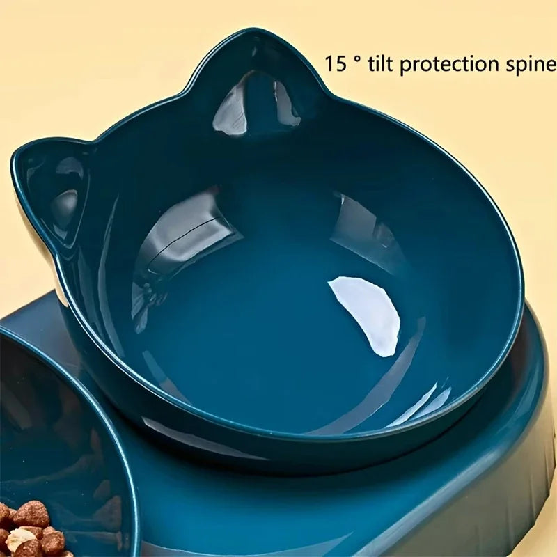 Smart Pet Feeder & Gravity Waterer with Tilted Bowls