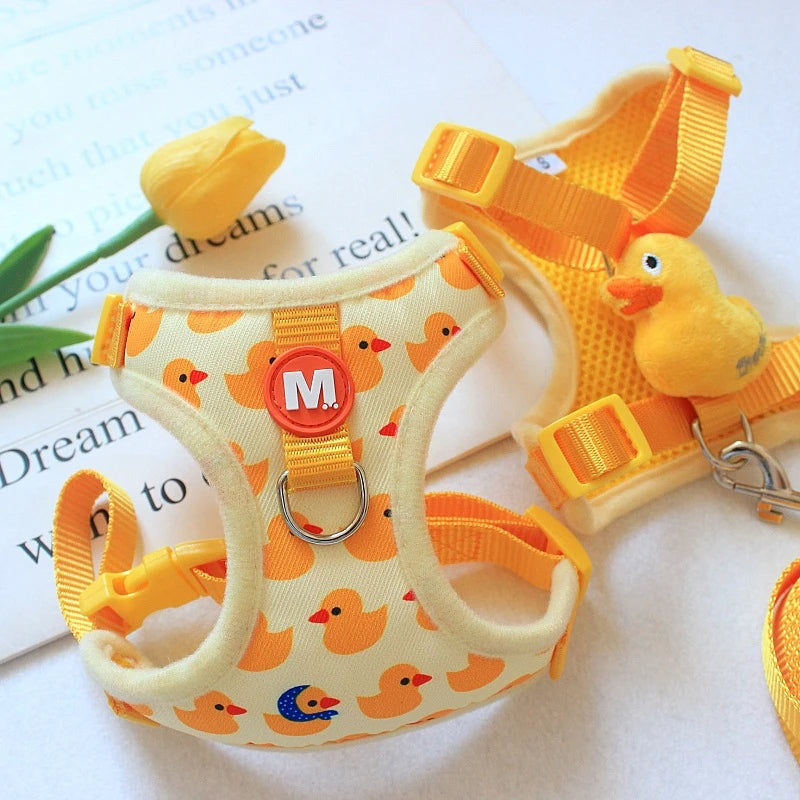 Adjustable French Bulldog Harness Set