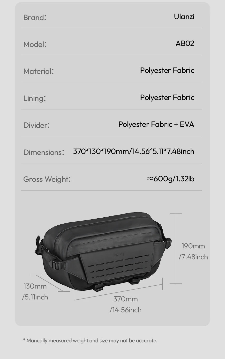 Ulanzi Outdoor Sling Camera Bag