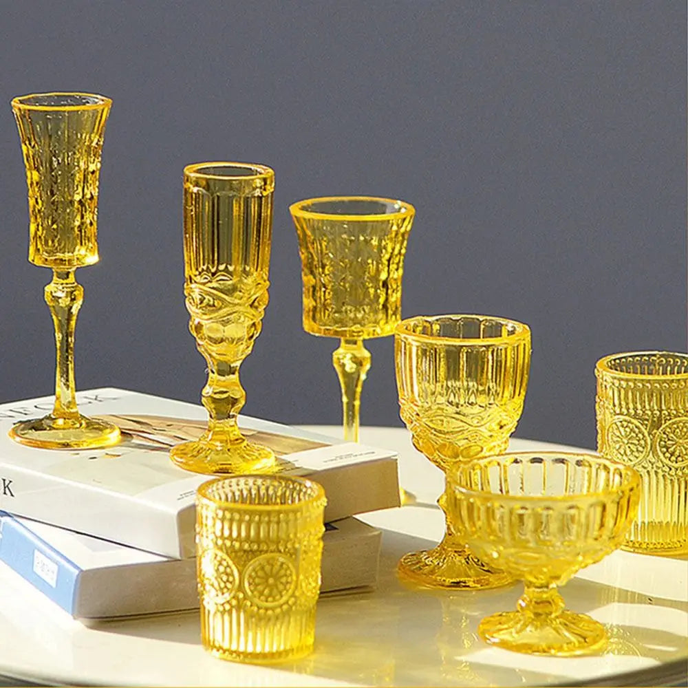 Miniature Dollhouse Wine Glass Set