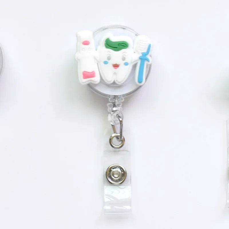 Silicone Retractable Nurse Badge Holder