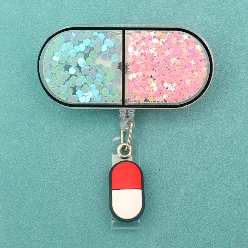 Shiny PVC Nurse Badge Reel