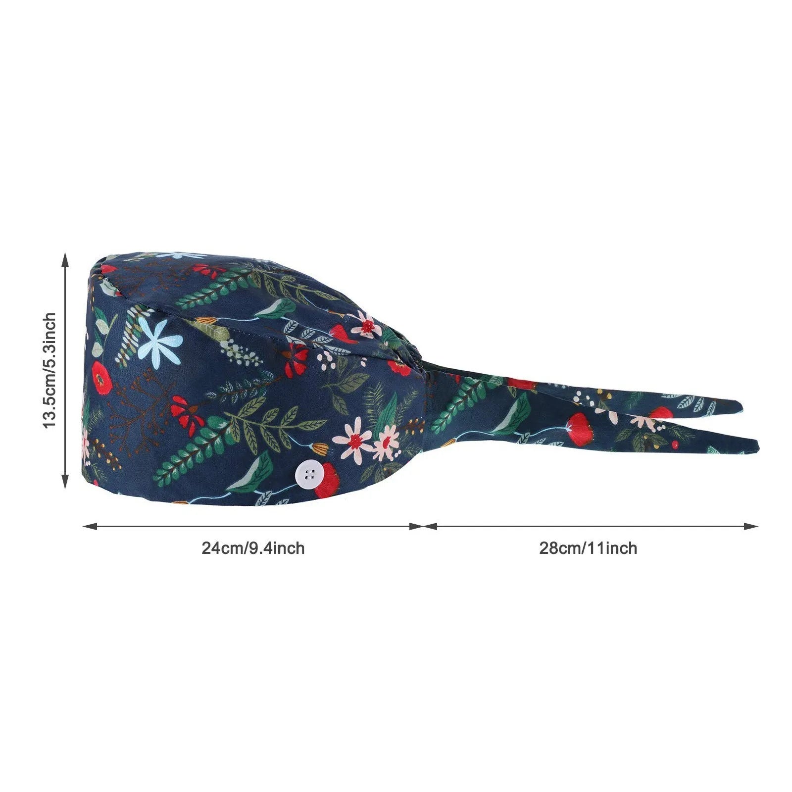 2025 New Fashion Cute Small Animal Print Neutral Frosted Nurse Hat Cotton Nursing Work Hat Casual Cap Dust Cap