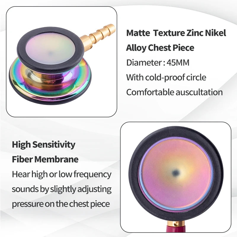 Professional Doctor Medical Stethoscope Heart Lung Cardiology Single Head Stethoscope Nurse Student Vet Medical Equipment Device