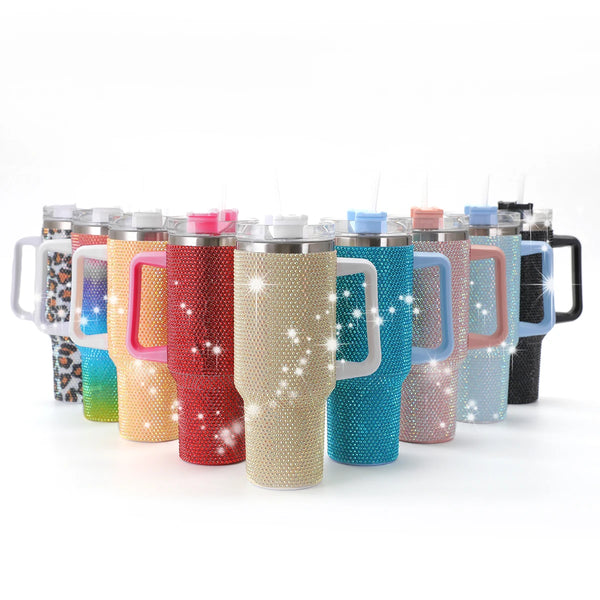 Sparkling Studded 40oz Insulated Tumbler