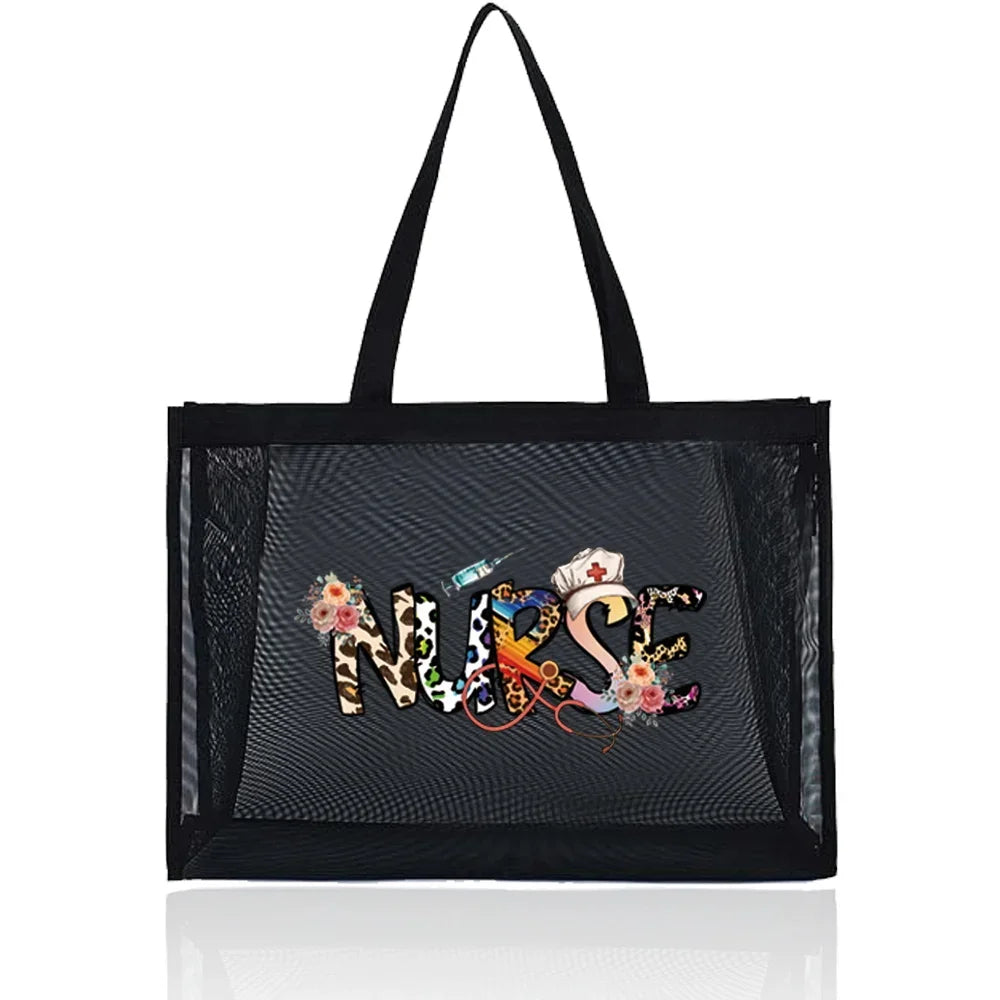 Transparent Organizer Tote Bag