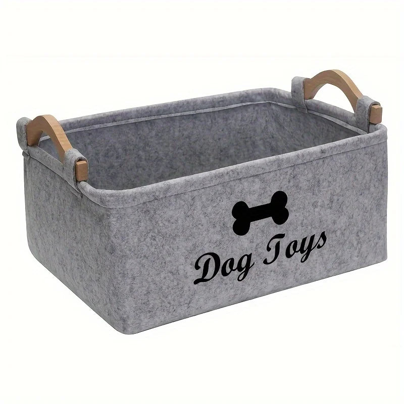 Felt Pet Toy Storage Box