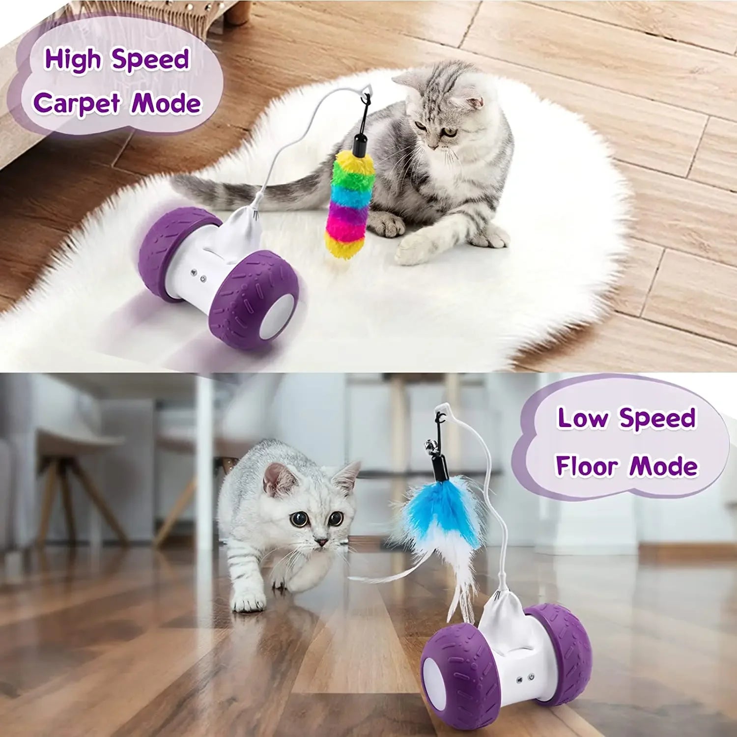ATUBAN Automatic Interactive Cat Toy