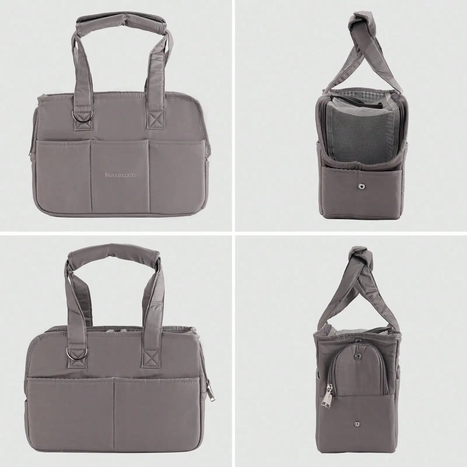 Removable Dark Gray Pet Carrying Handbag