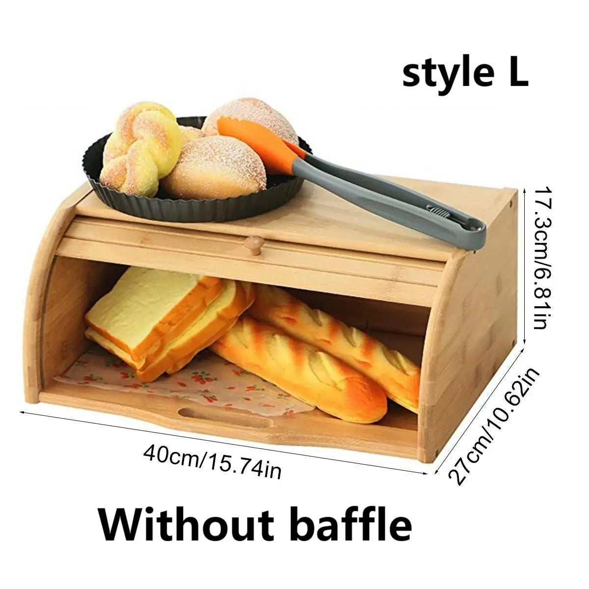 Premium Bamboo Bread Box