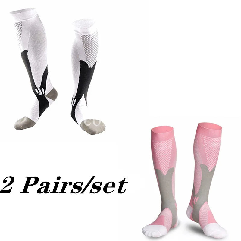 Compression Socks Knee High 2-4 Pairs
