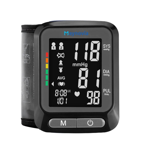 Sphygmomanometer  LCD Screen Portable Digital Wrist Blood Pressure Monitor Health Care Medical Heart Rate Pulse Meter