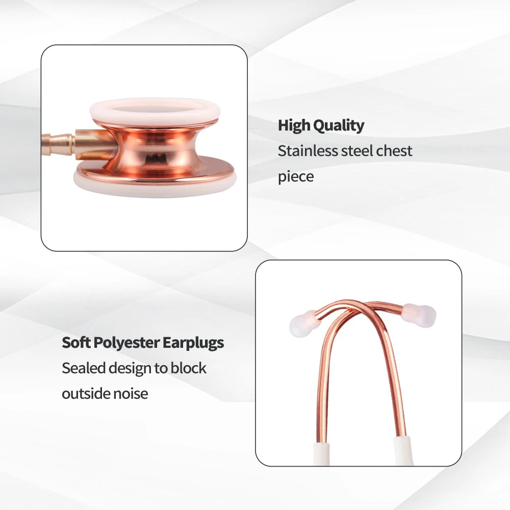 Double sided Medical Stethoscope Professional Heart Lung Cardiology Double Head Stethoscope Nurse Student Vet Medical Equipment