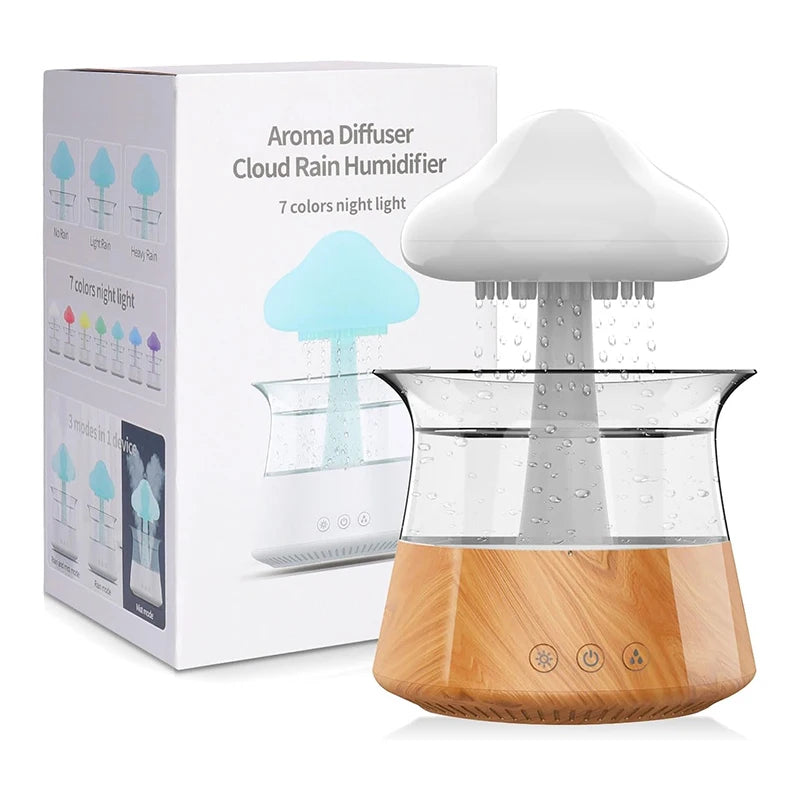 Rain Cloud Aroma Humidifier with Night Light