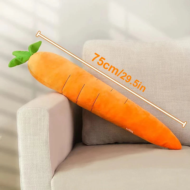 Dog Carrot Plush Chew Toy