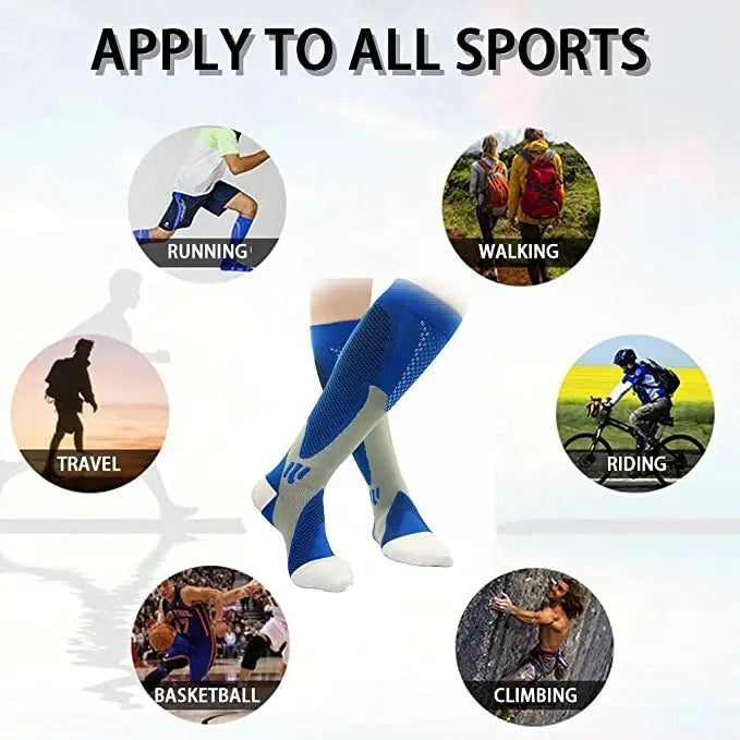 Compression Socks Knee High 2-4 Pairs