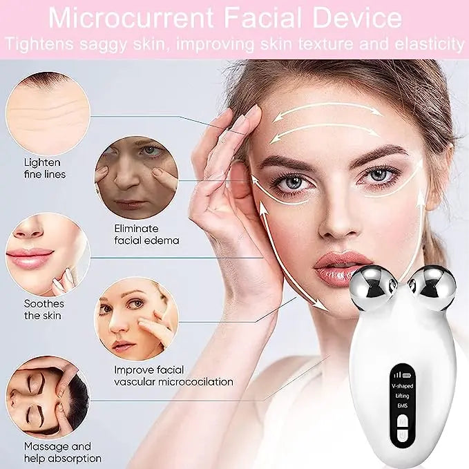 Mini Microcurrent Face Lift Device Roller,Lift The face and Tighten The Skin, Wrinkle Remover Toning skin care & tools(facial)