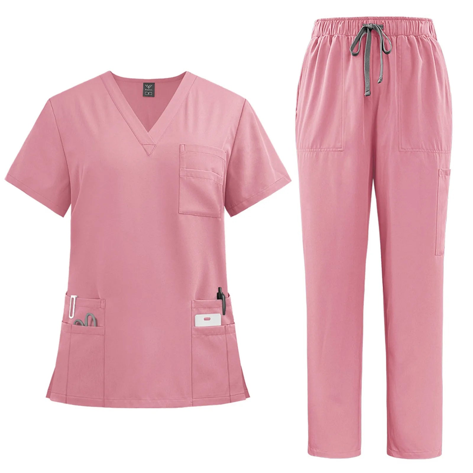 2 Piece Medical Nurse Uniform Workwear Medical Scrubs Set