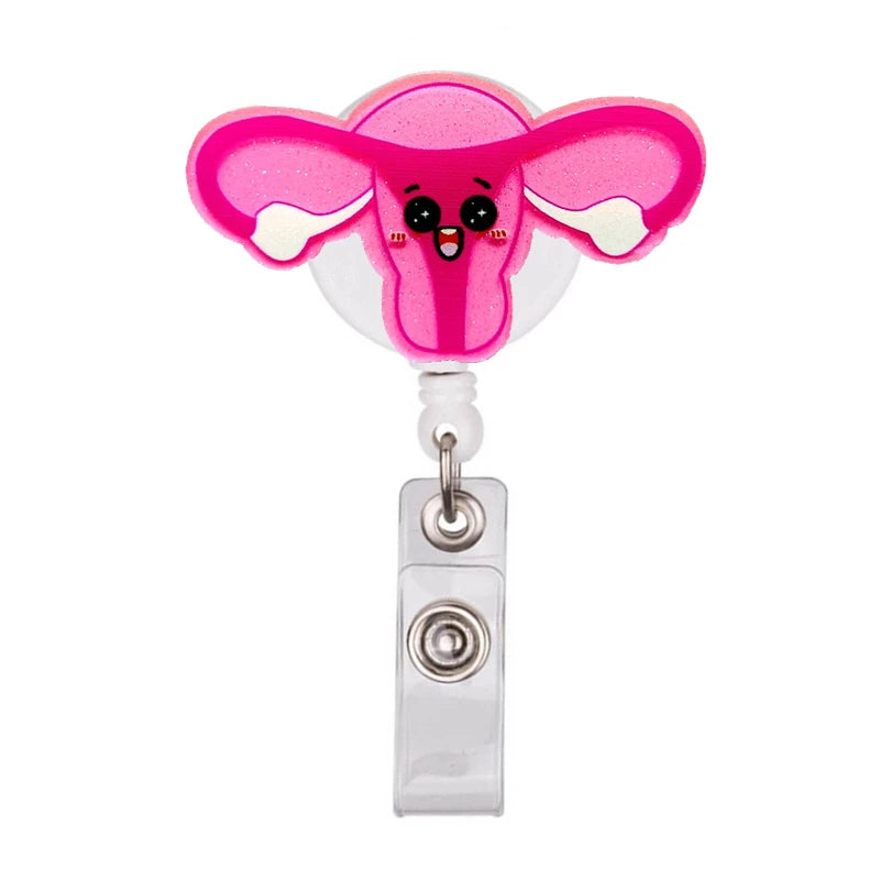 Cartoon PVC Nurse Badge Reel