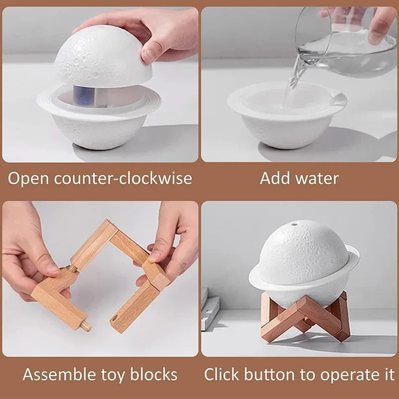 3D Air Humidifier USB Diffuser
