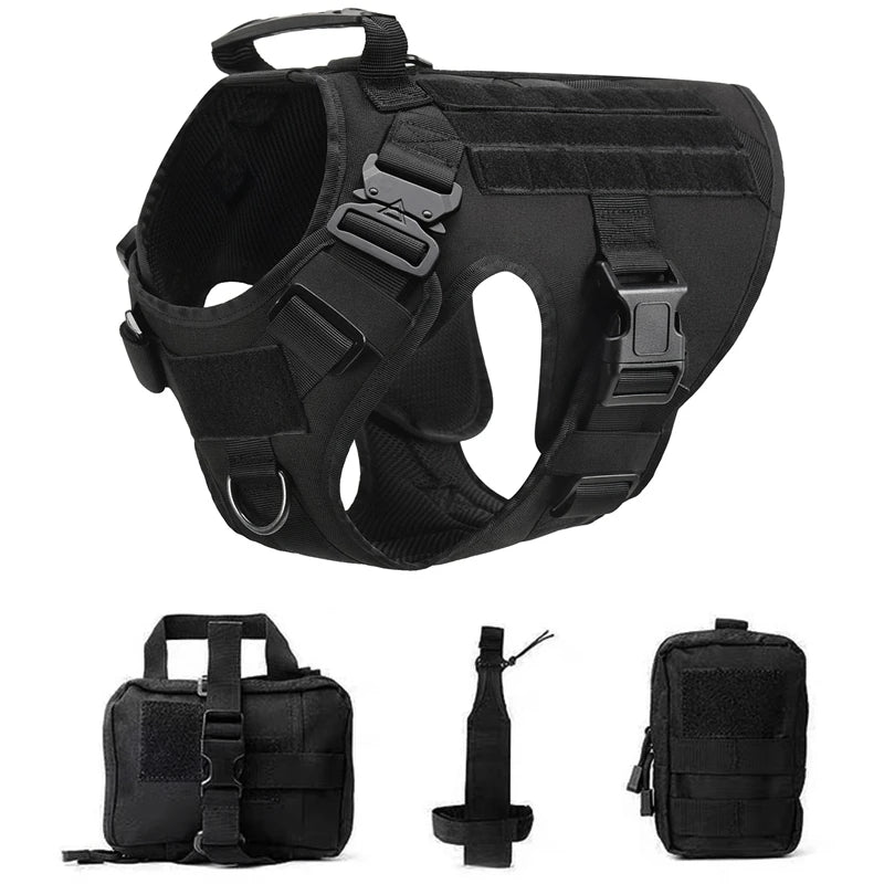 K9 Tactical Dog Harness Set