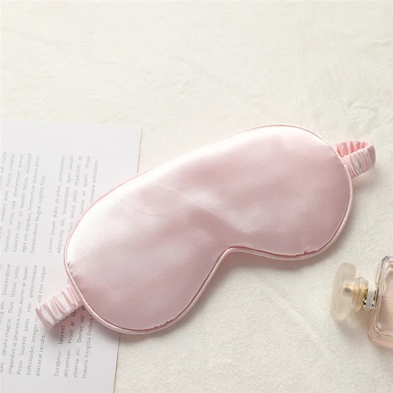 High-end double-sided simulated silk unisex eye mask, shading without eye pressure, elastic travel, lunch break, sleep