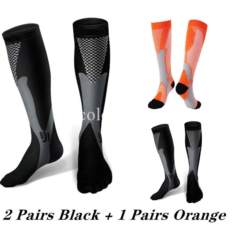 Compression Socks Knee High 2-4 Pairs