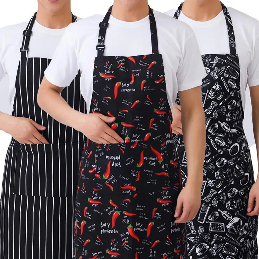 Chef Halterneck Apron with Pockets