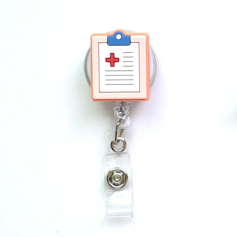 Silicone Retractable Nurse Badge Holder