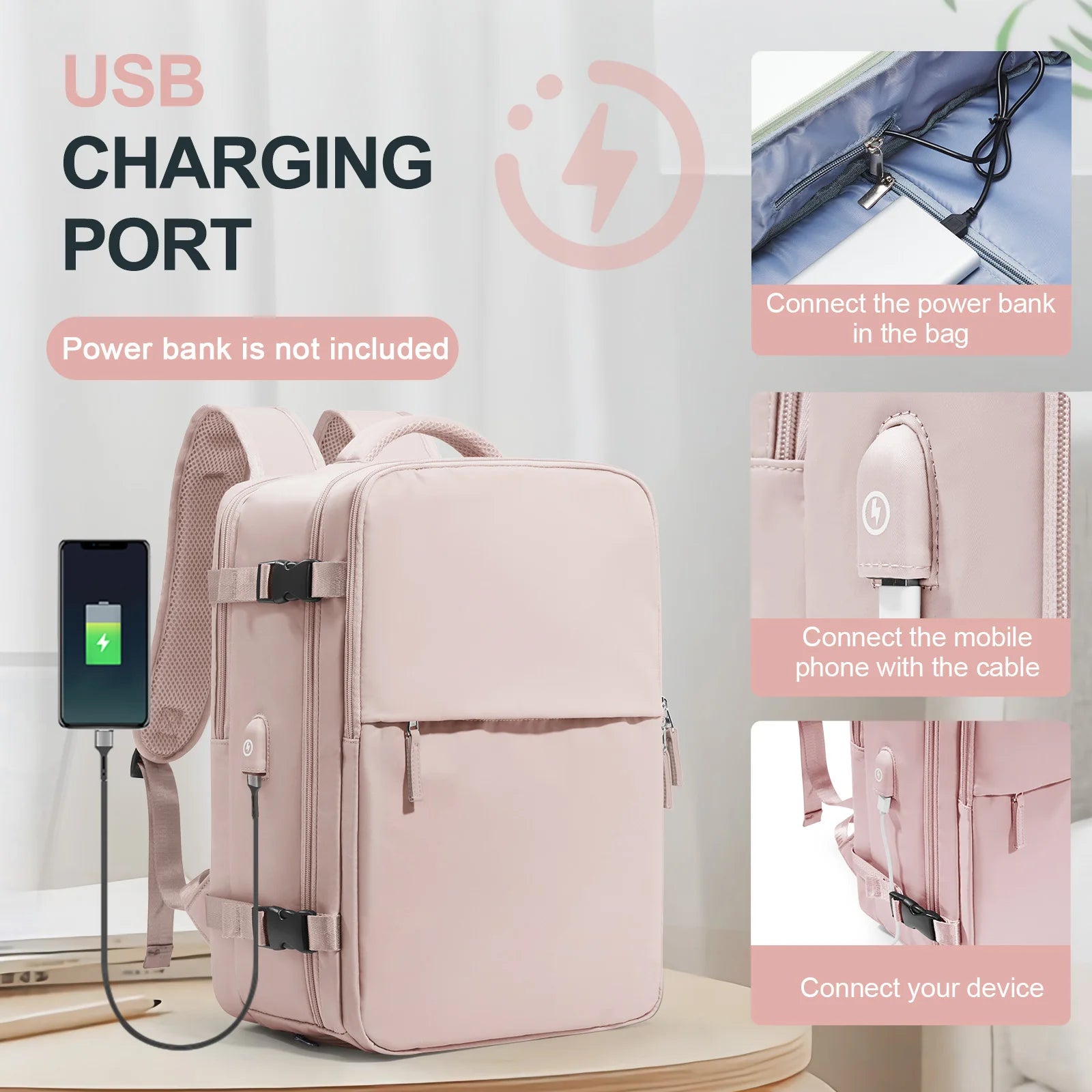 Large Travel Backpack for Women