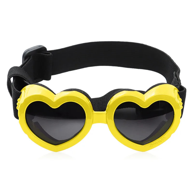 Heart-Shaped Dog Goggles | UV Protection