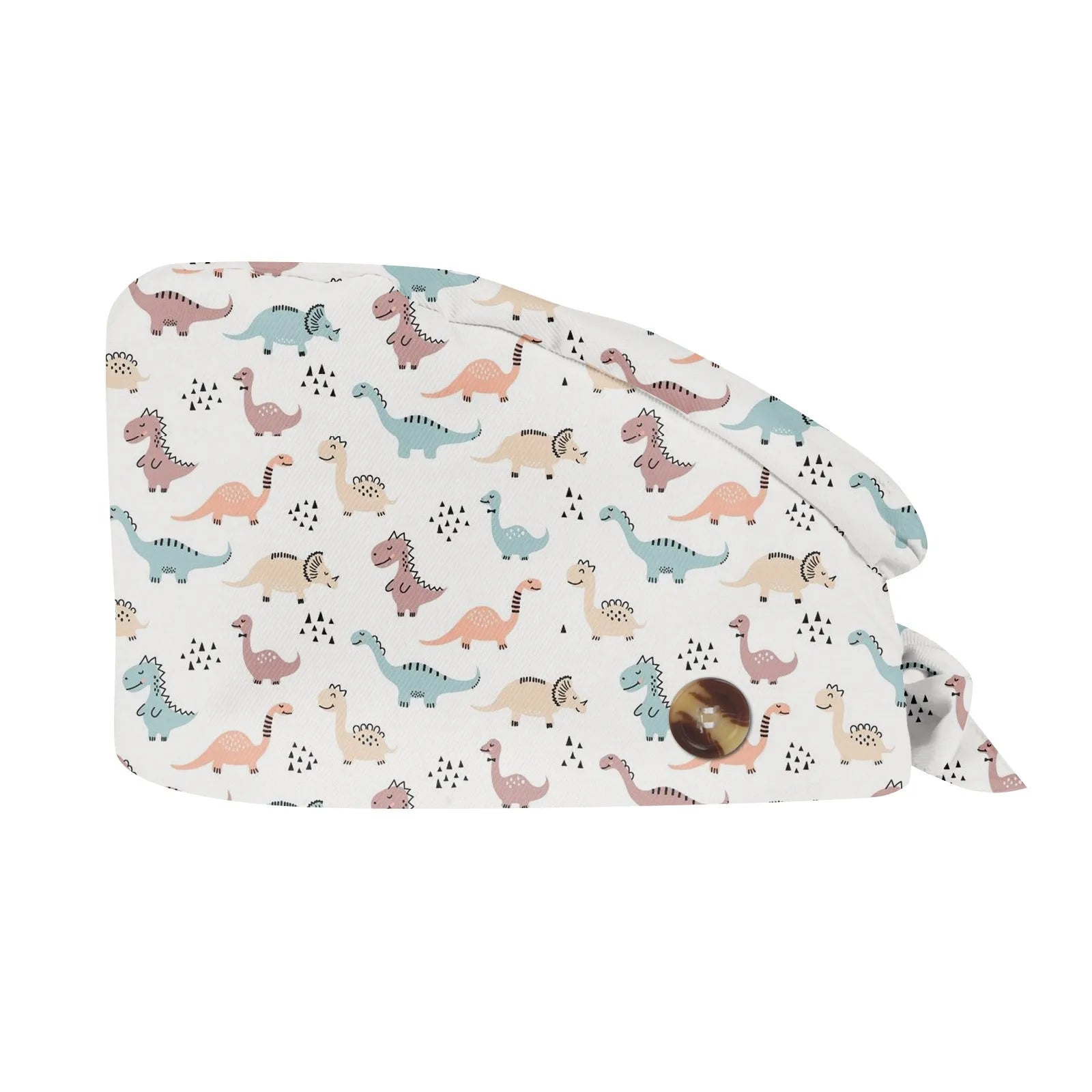 2025 New Fashion Cute Small Animal Print Neutral Frosted Nurse Hat Cotton Nursing Work Hat Casual Cap Dust Cap