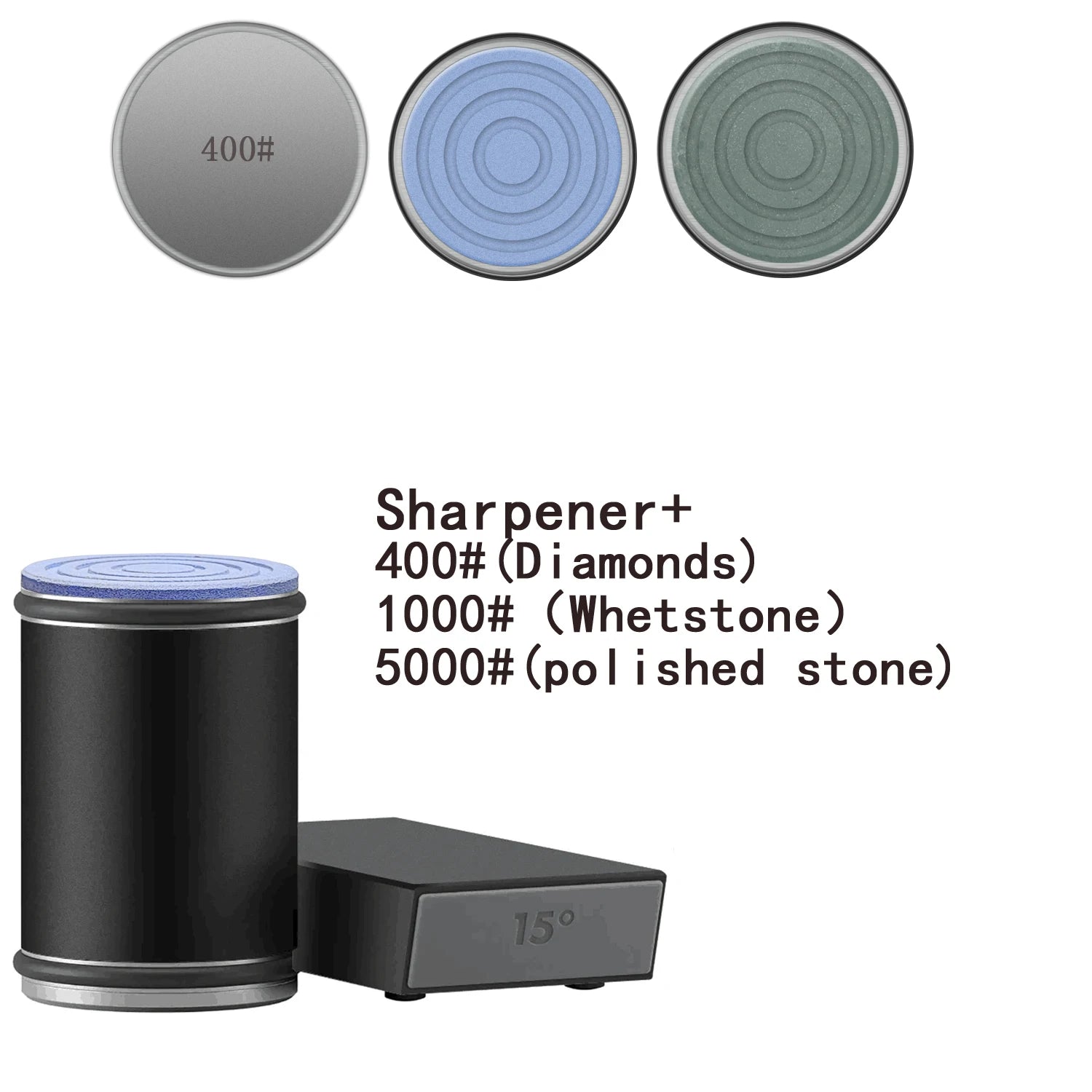 Rolling Knife Sharpener with Magnetic Holder