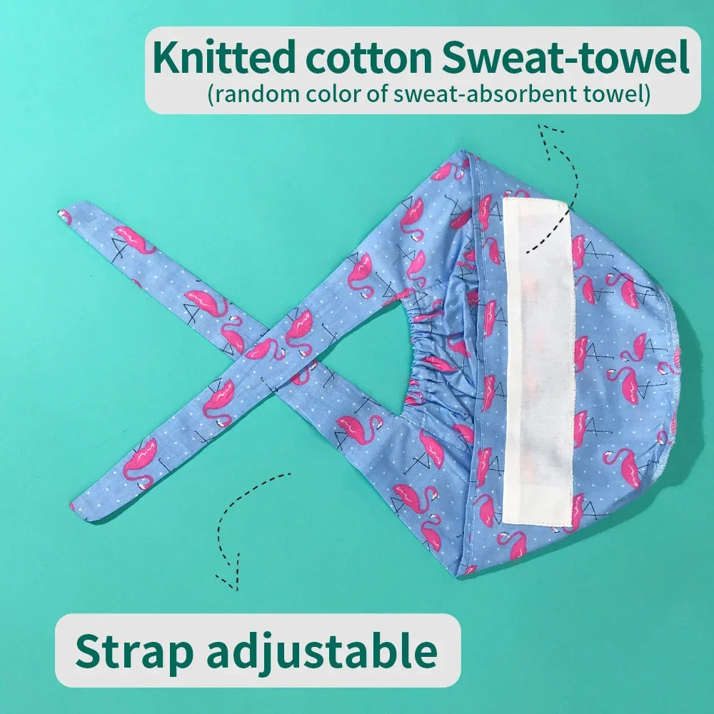 Surgical Skull Printing Scrub Hat