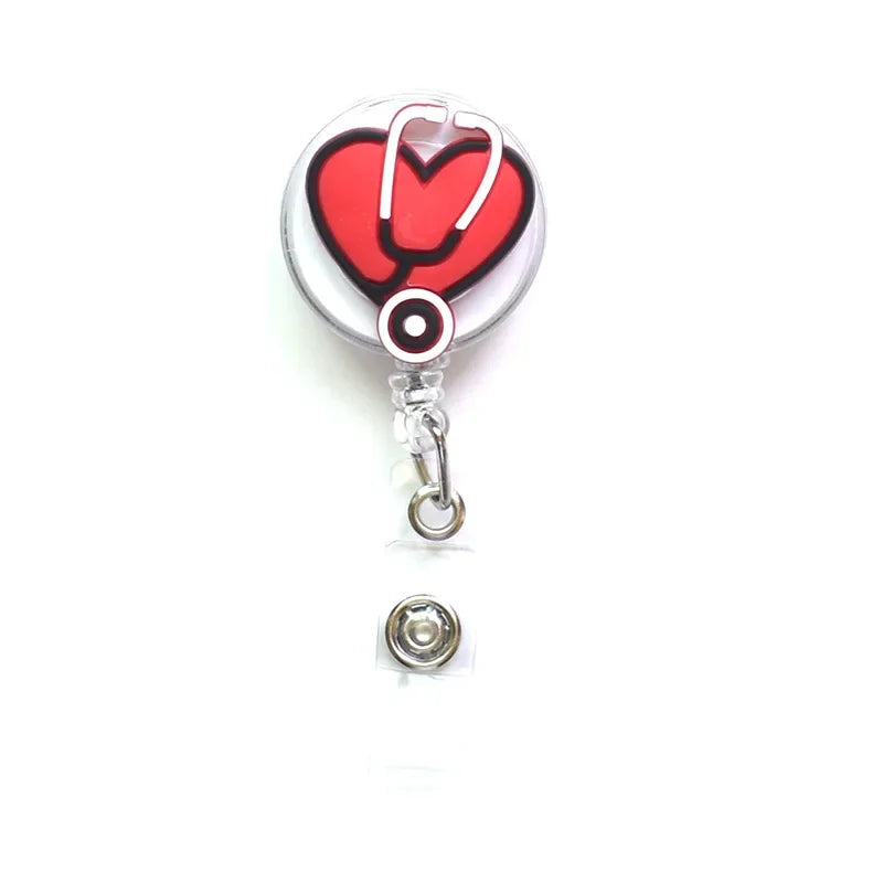 Silicone Retractable Nurse Badge Holder