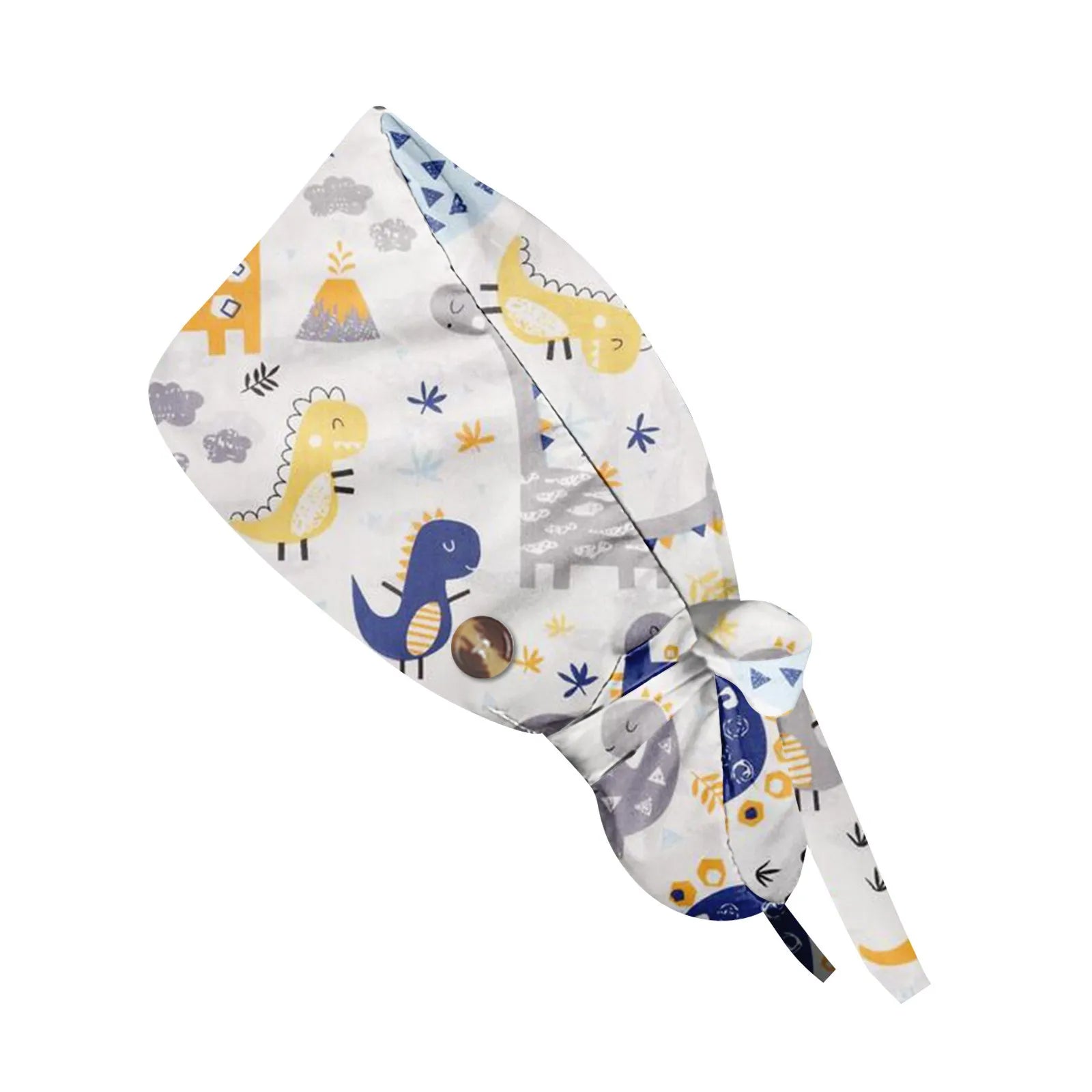 Fashion Cute Little Animals Printed Nurse Hat Casual Women'S Ponytail Hats  Baotou Hat Dustproof Hat Nursing Work Hats