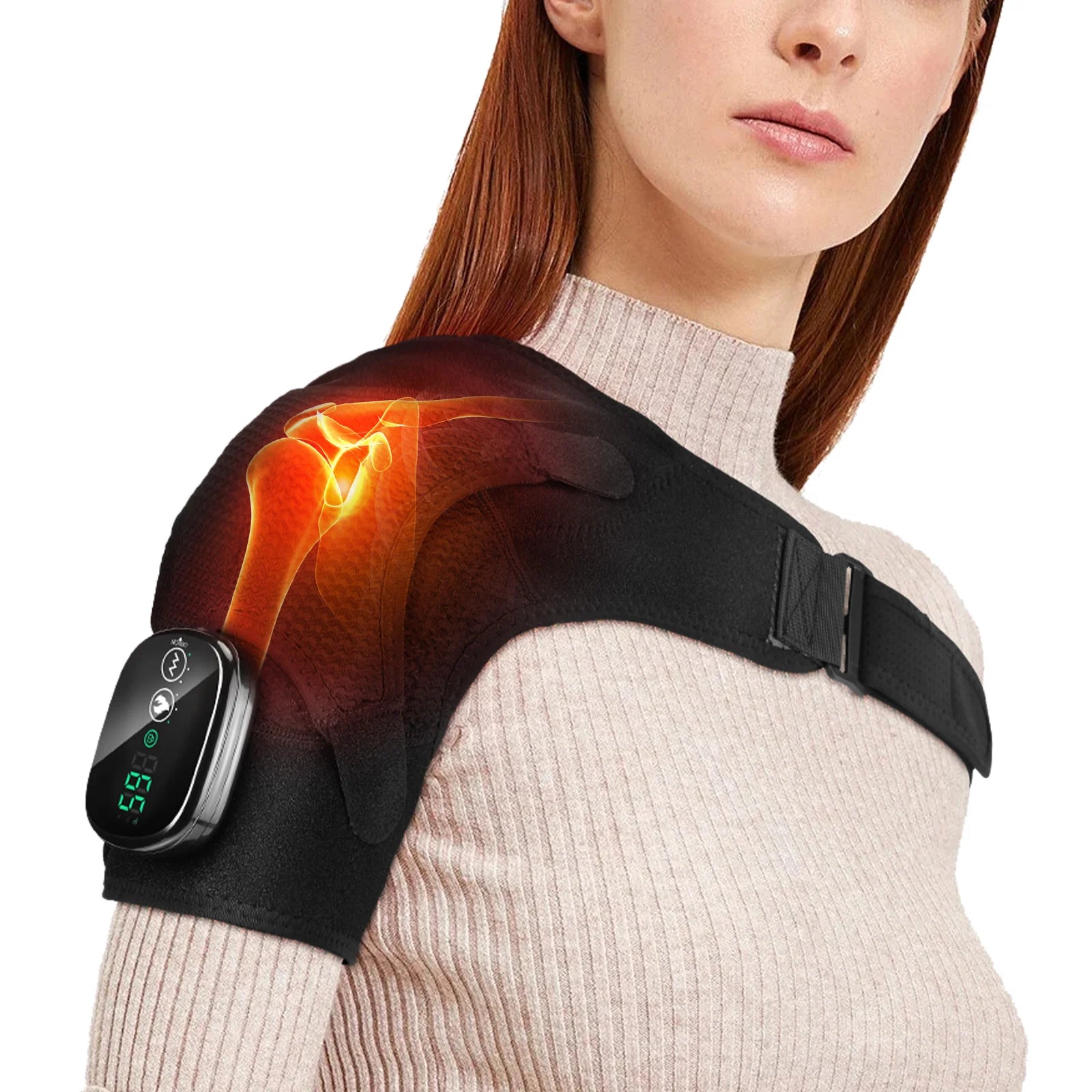 Electric Heating Pad with Vibration Therapy