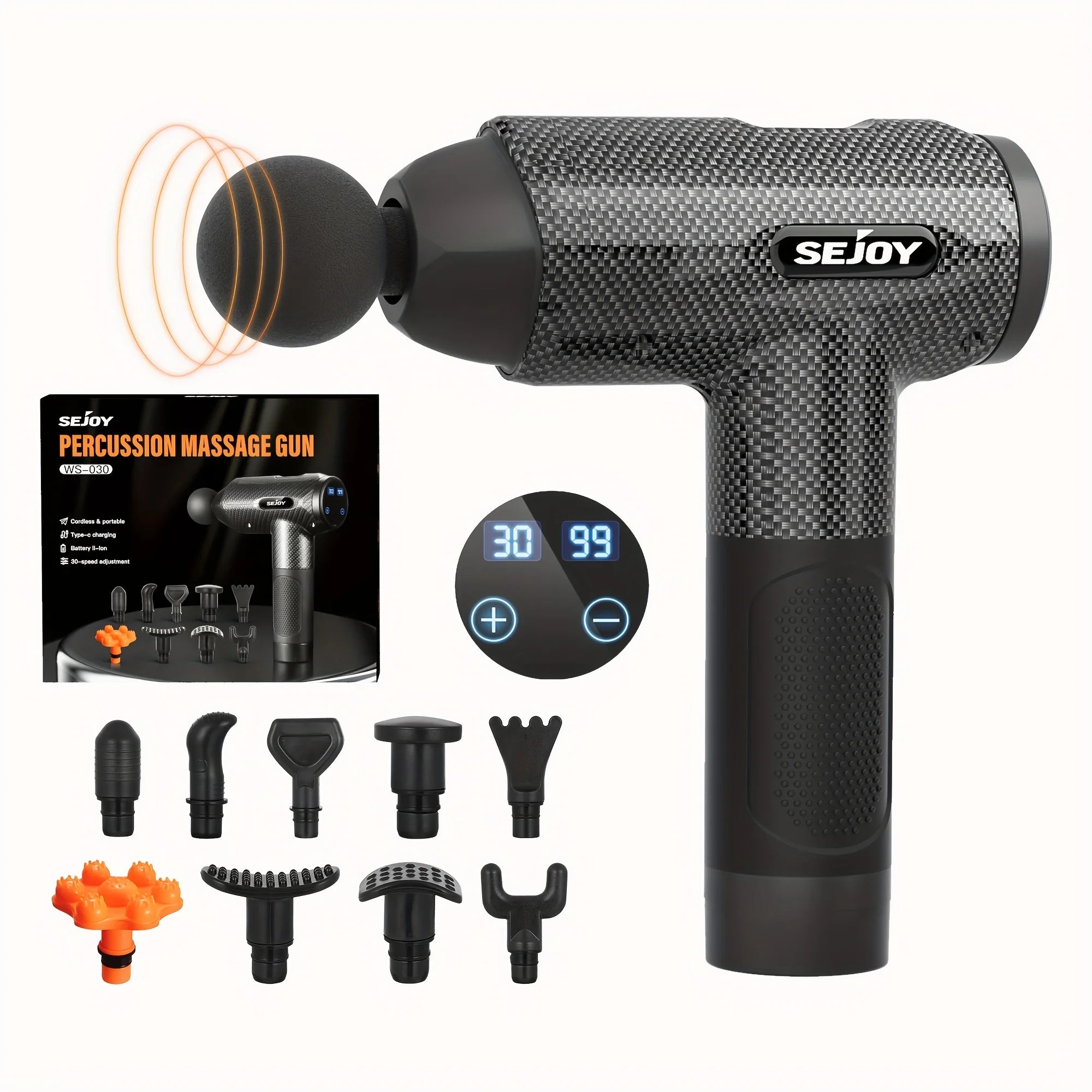 Sejoy 30-Speed Percussion Massage Gun