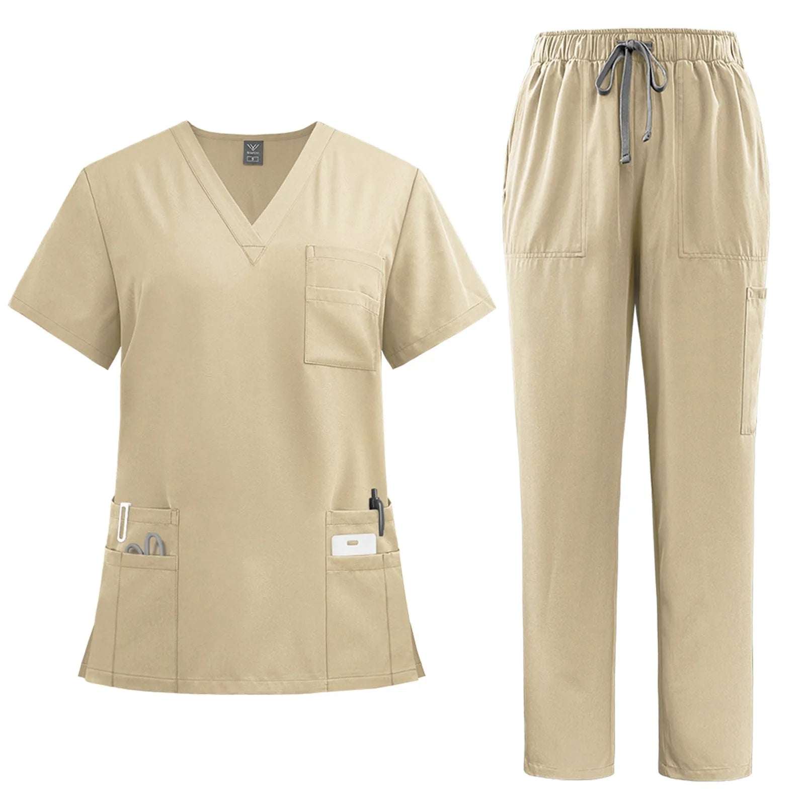 2 Piece Medical Nurse Uniform Workwear Medical Scrubs Set