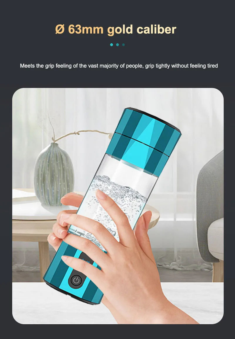 6000 PPB High Concentration of  Hydrogen Water Generator Bottle SPE&PEM TYpe Charge Akaline Water Ionizer