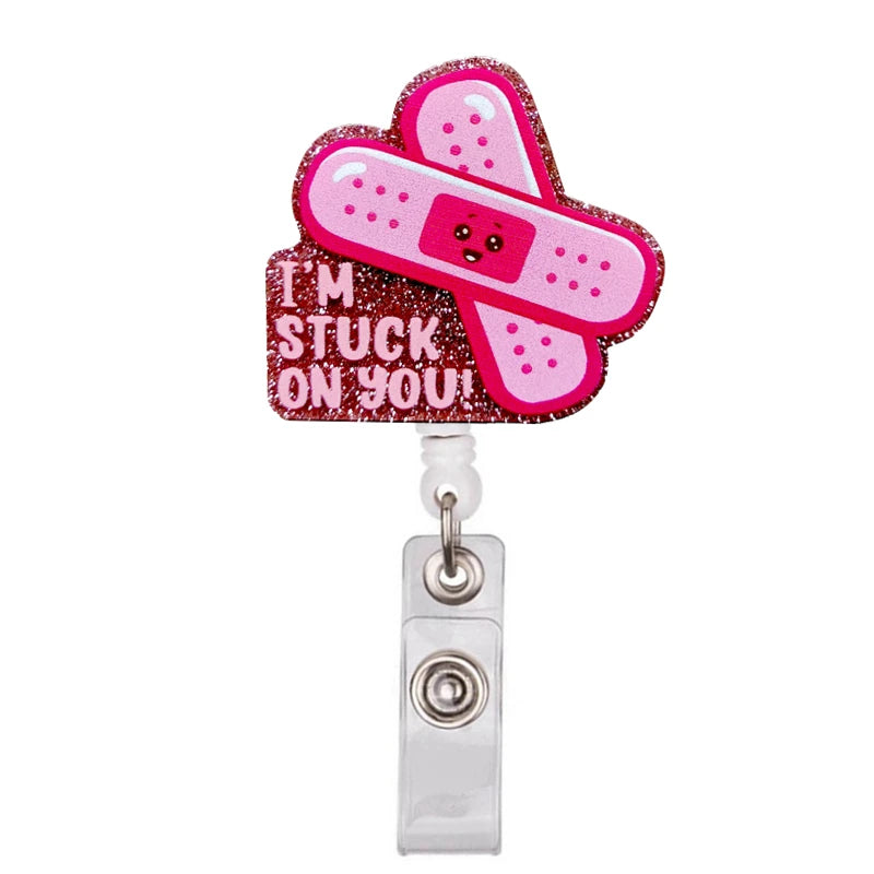 Cartoon PVC Nurse Badge Reel