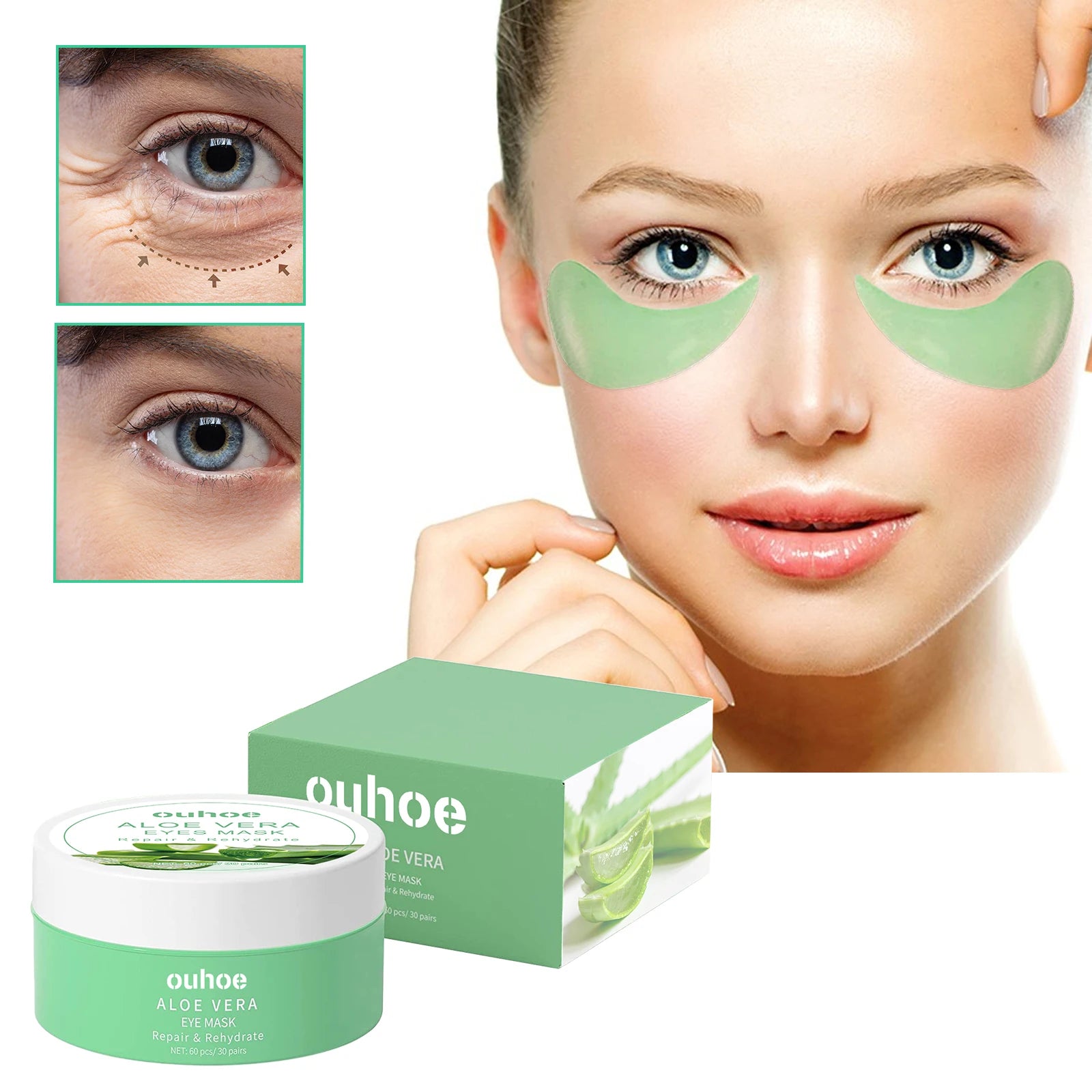 Aloe Vera Collagen Eye Masks