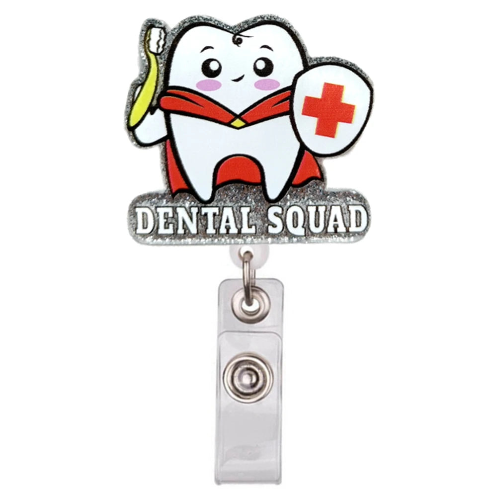 Cartoon PVC Nurse Badge Reel