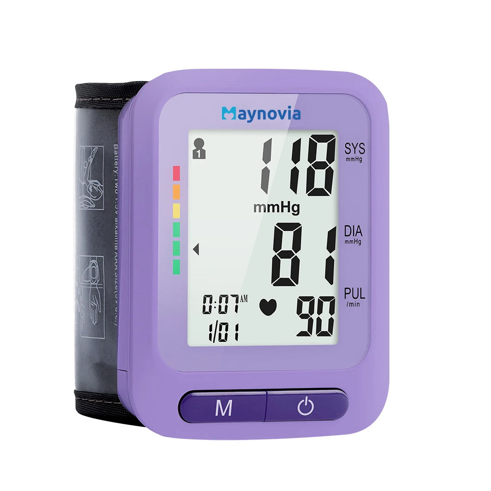 Sphygmomanometer  LCD Screen Portable Digital Wrist Blood Pressure Monitor Health Care Medical Heart Rate Pulse Meter