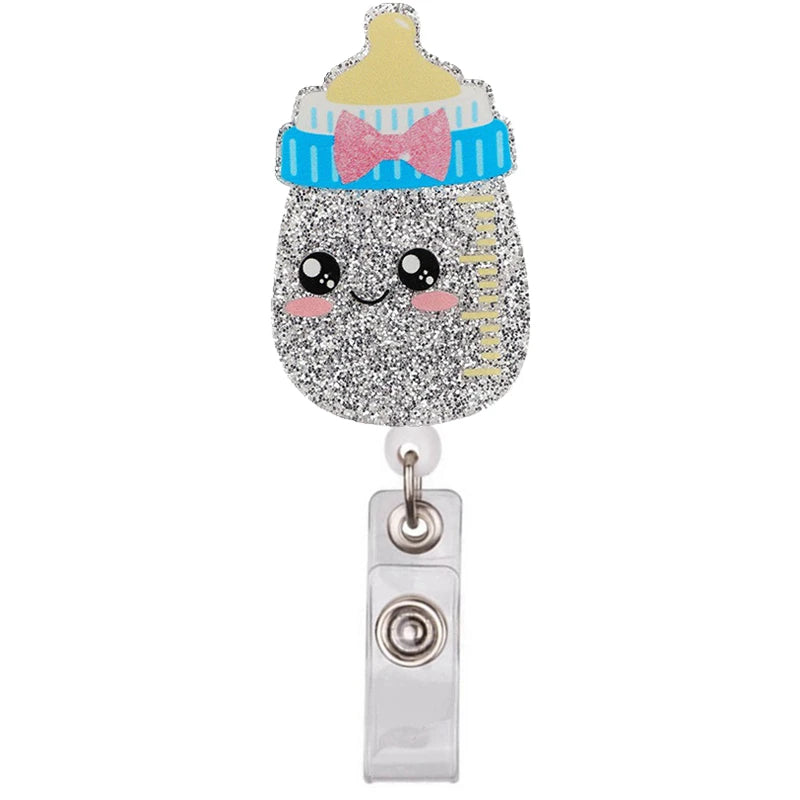Cartoon PVC Nurse Badge Reel