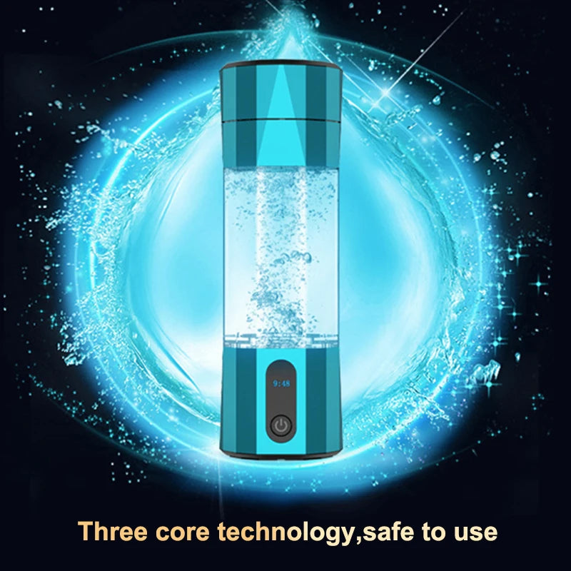 6000 PPB High Concentration of  Hydrogen Water Generator Bottle SPE&PEM TYpe Charge Akaline Water Ionizer