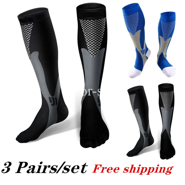 Compression Socks Knee High 2-4 Pairs